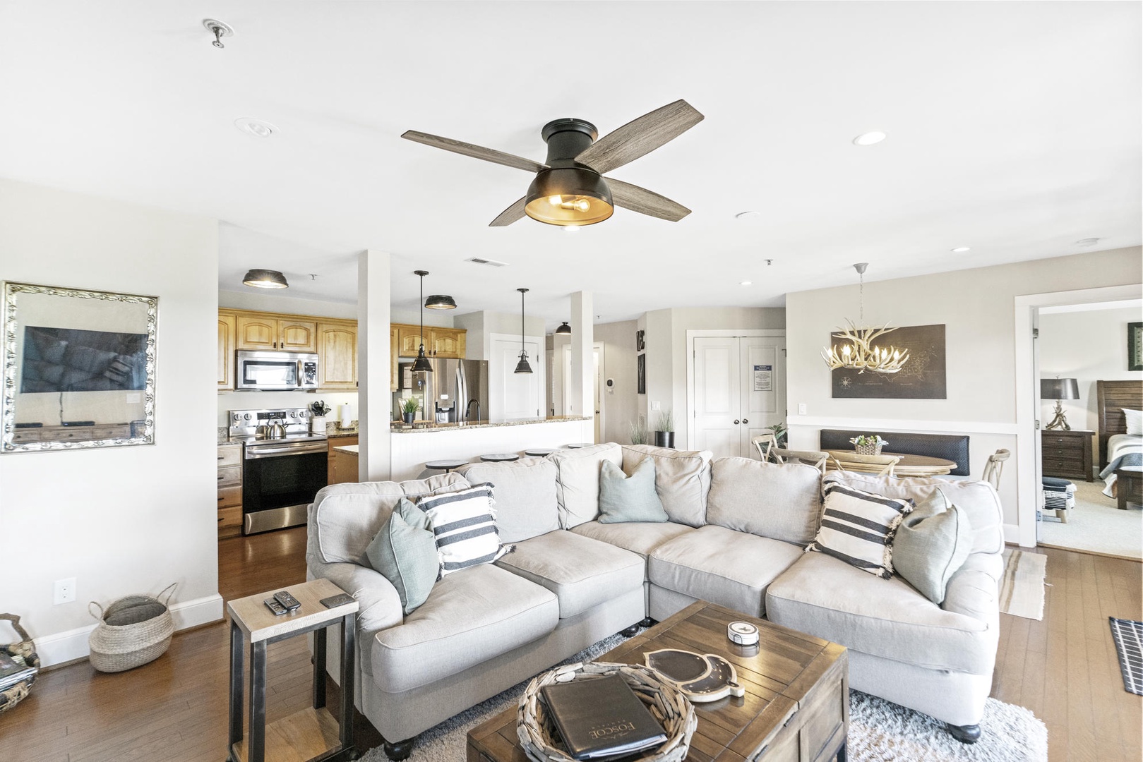 Living Room---Comfy Seating, Open Floor Plan