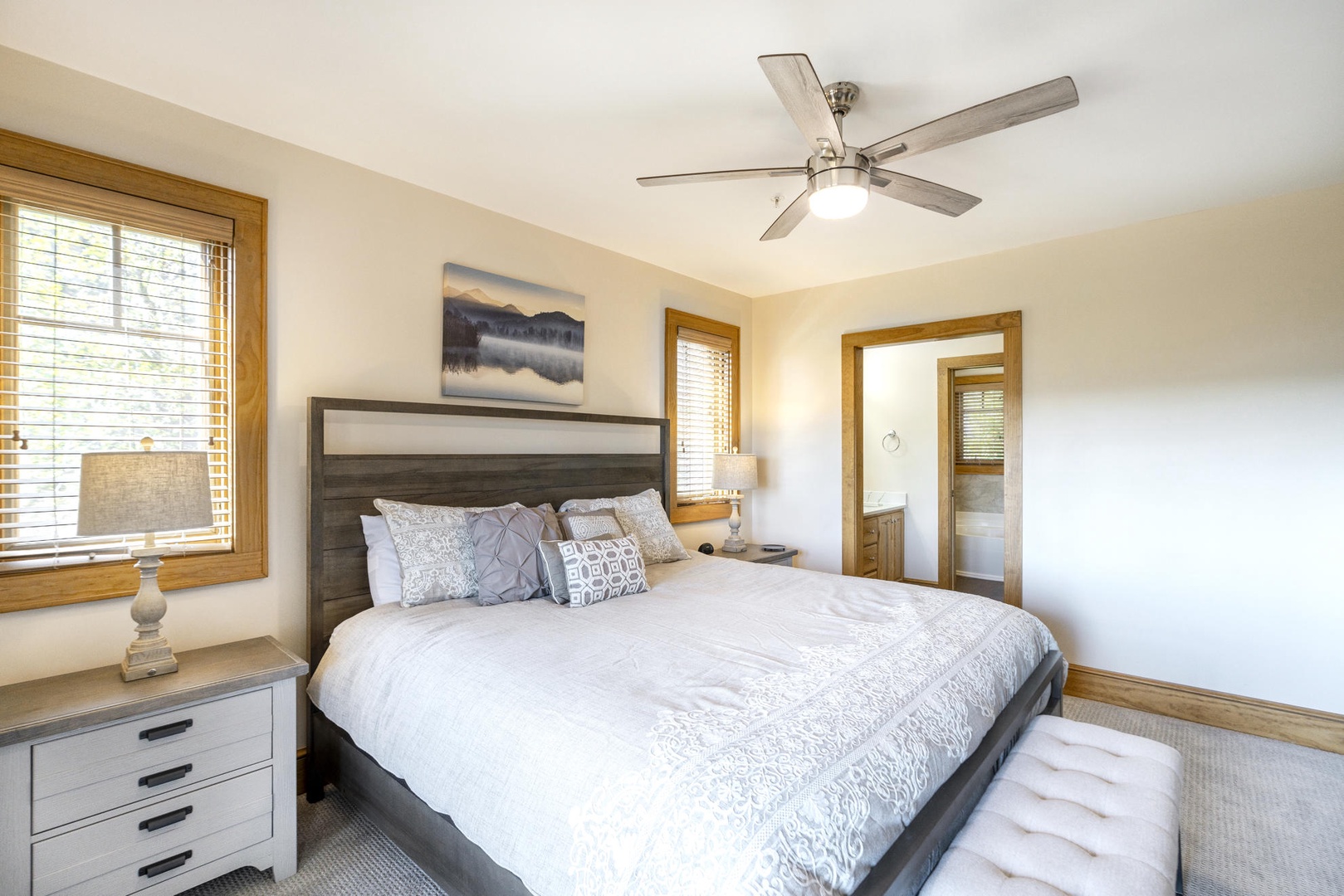 Primary Bedroom---King Size Bed