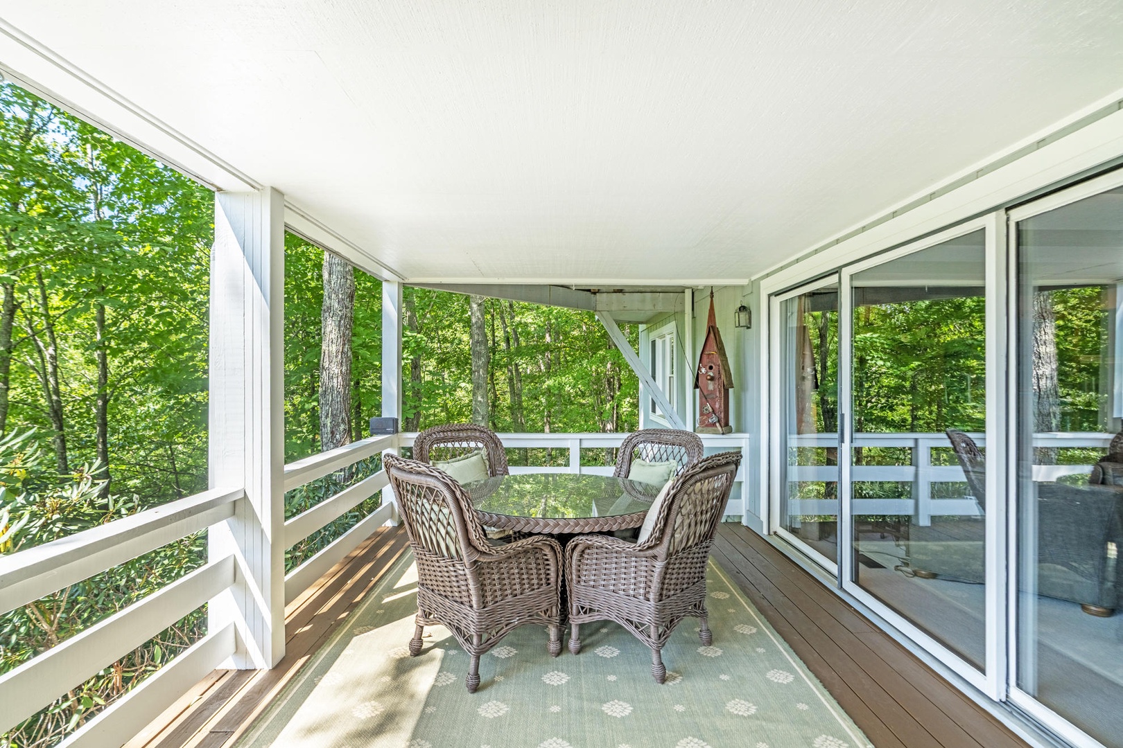 Outdoor Seating with Wooded Surroundings