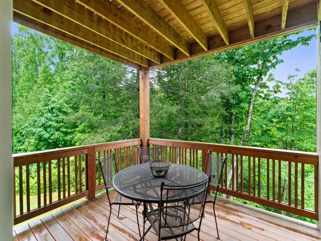 Deck Area-- Wooded Mtn View, Main Deck