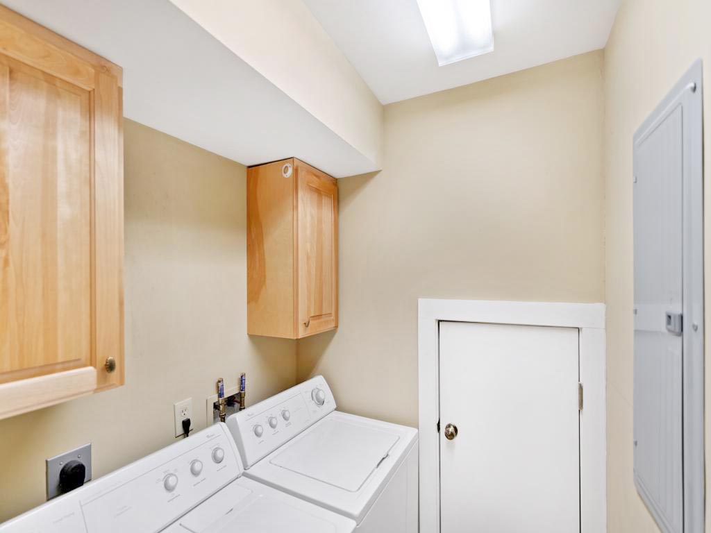 Laundry Room--- Downstairs, Full washer and Dryer