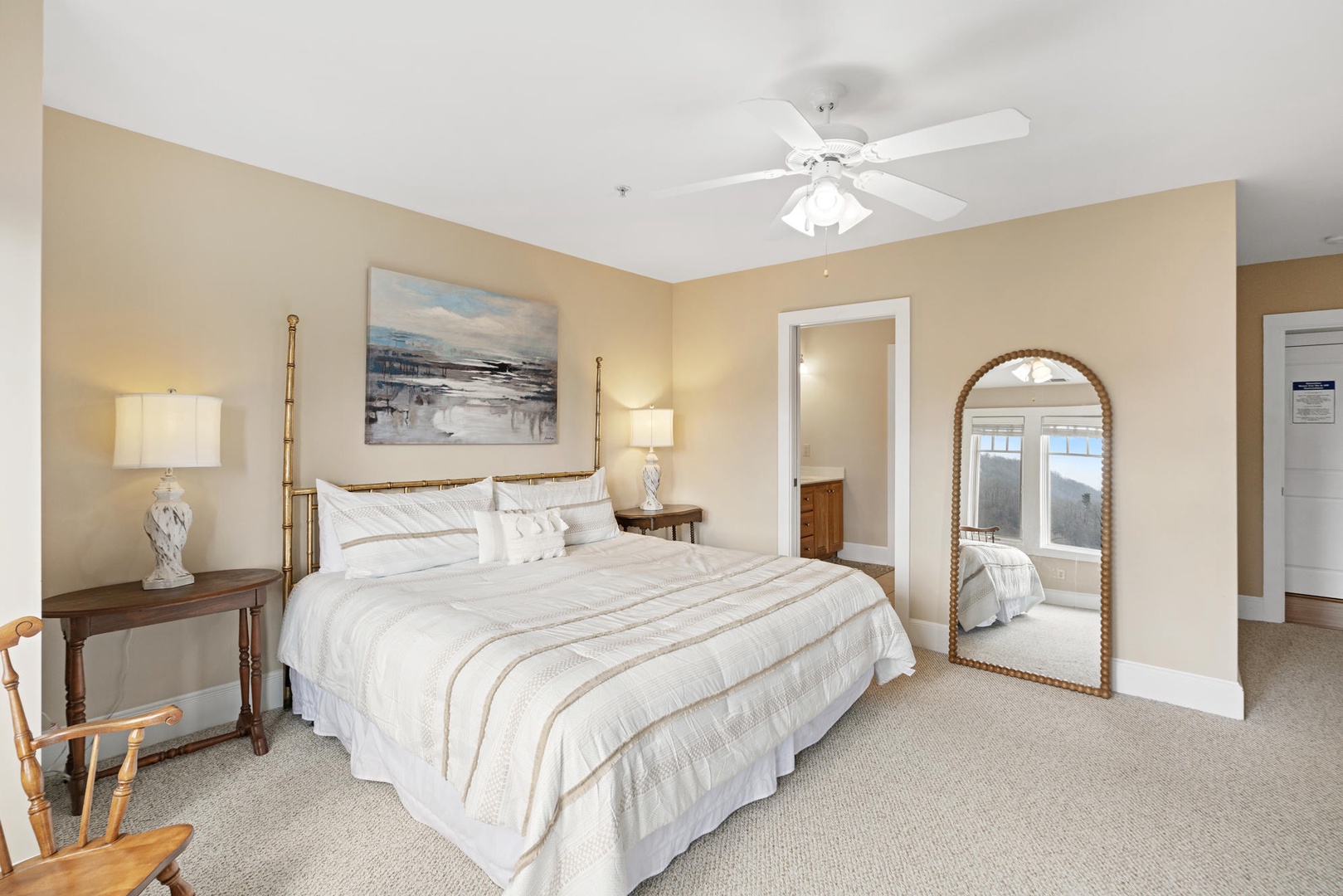 Primary Bedroom---King Size Bed