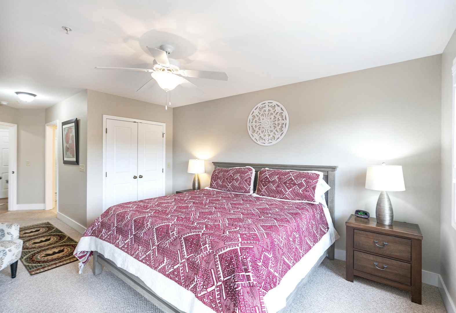 Primary Bedroom---King Size Bed