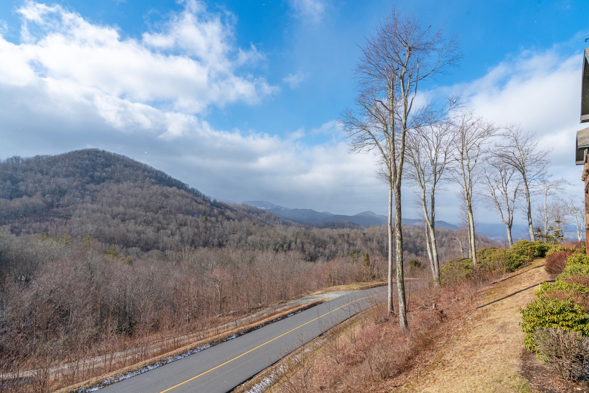 Deck Area--- Winter Mountain View