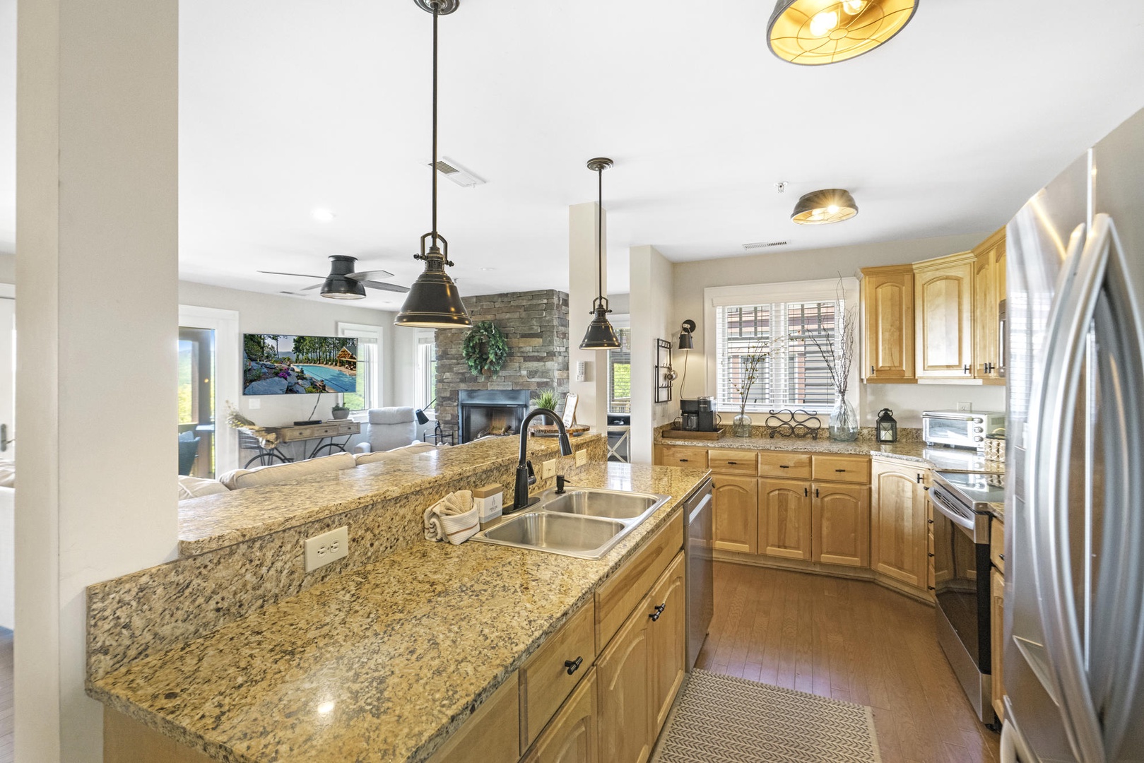 Kitchen---Granite Counter-tops, Stainless Steel