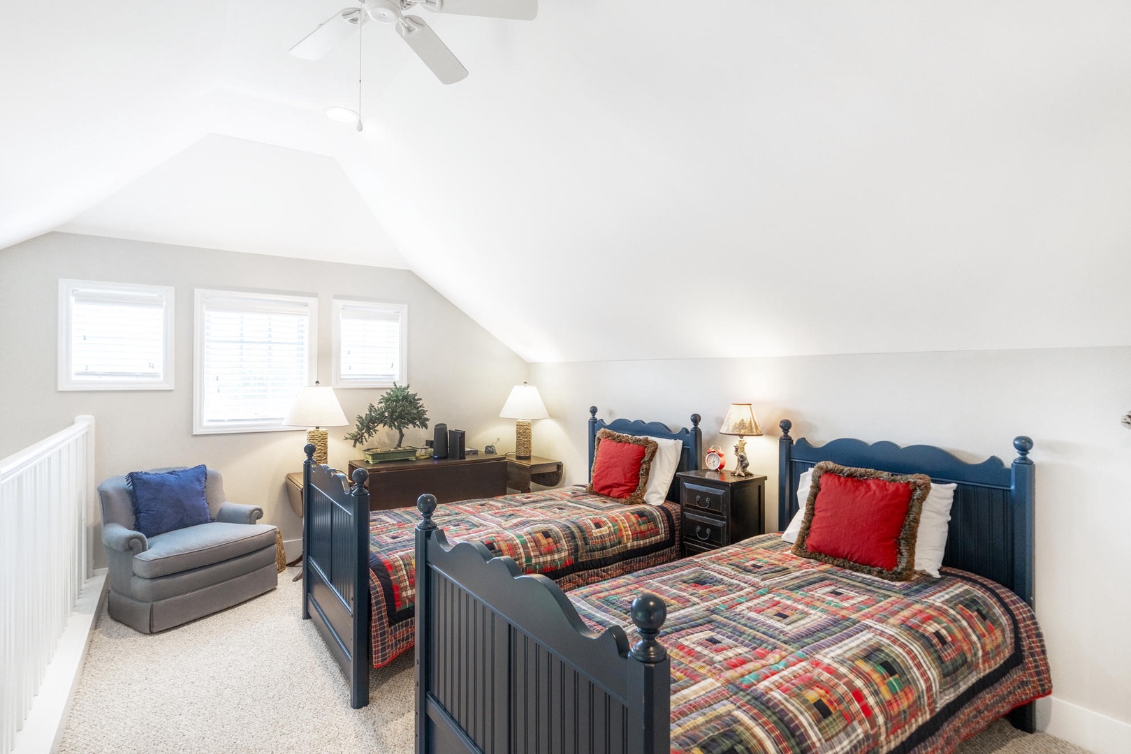 Upstairs Open Loft---Two Twin Size Beds