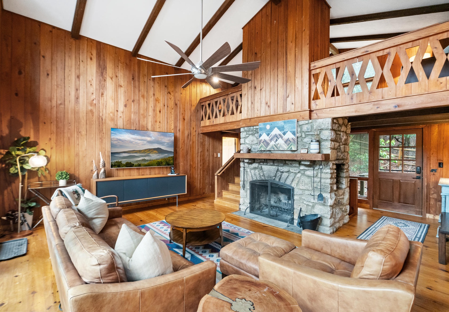 Living Room---Open Floor Plan, Fireplace