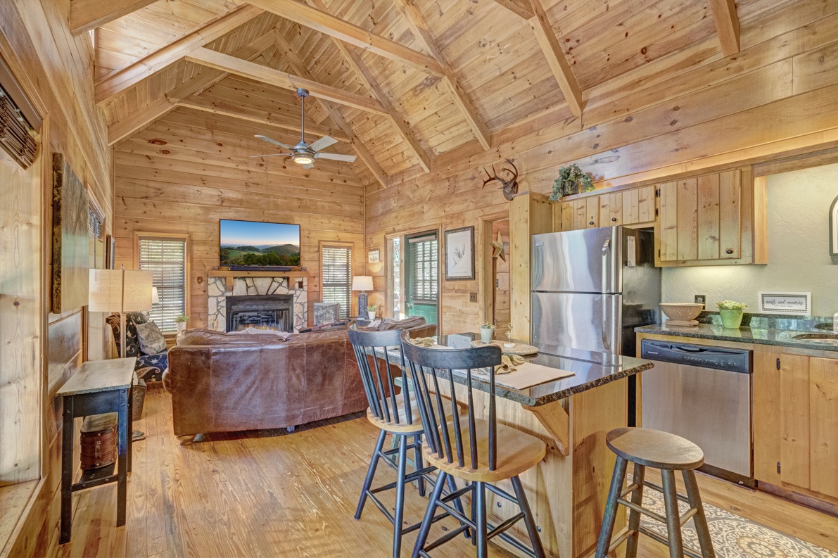 Open Floor Plan---Kitchen/Living Room Areas