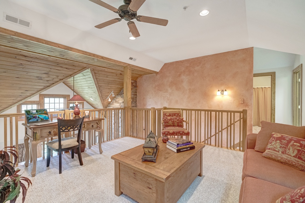 Loft Area--- Working Desk and Sleeper Sofa