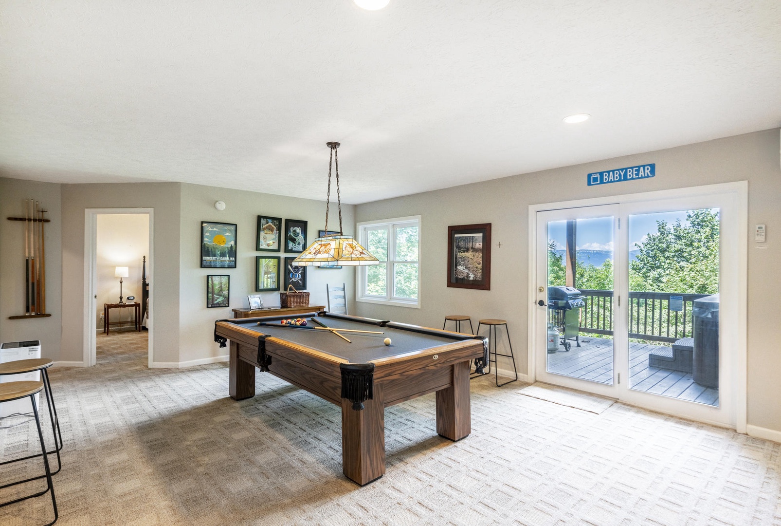 Billiards Table---Downstairs