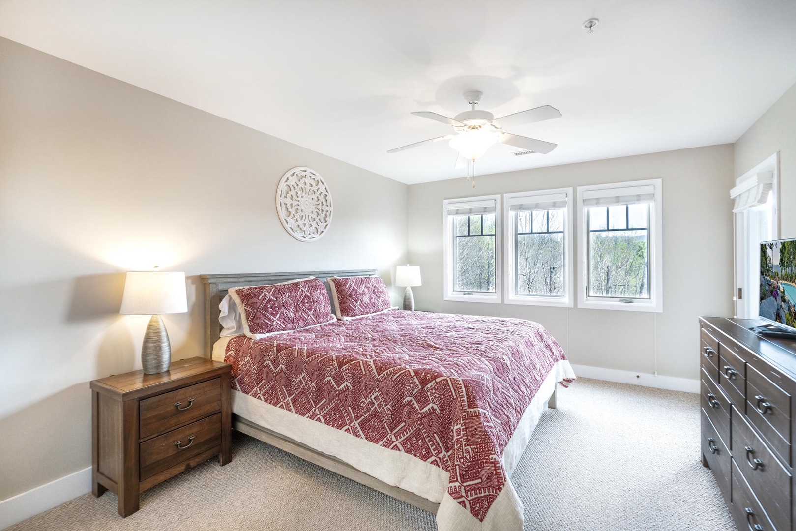 Primary Bedroom---King Size Bed
