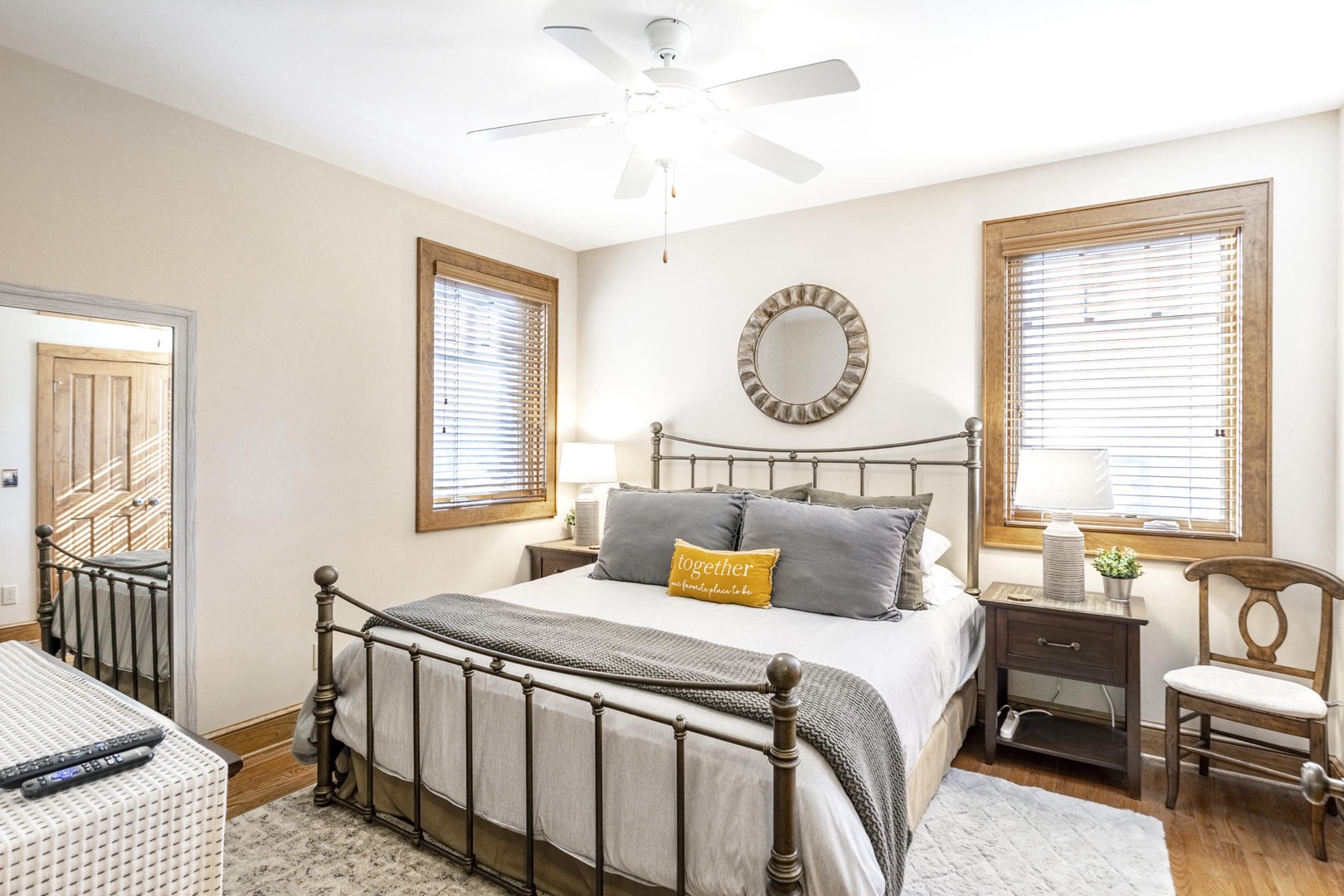 Primary Bedroom---King Size Bed