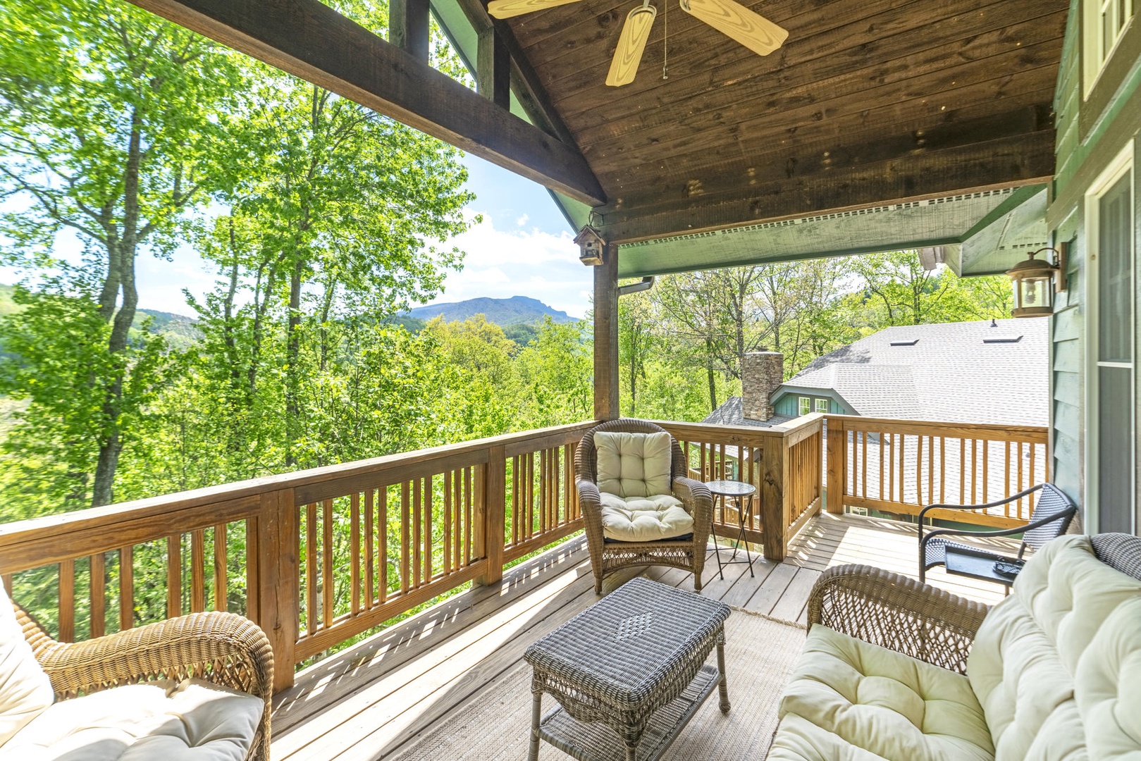 Main Deck with Beautiful Mountain View