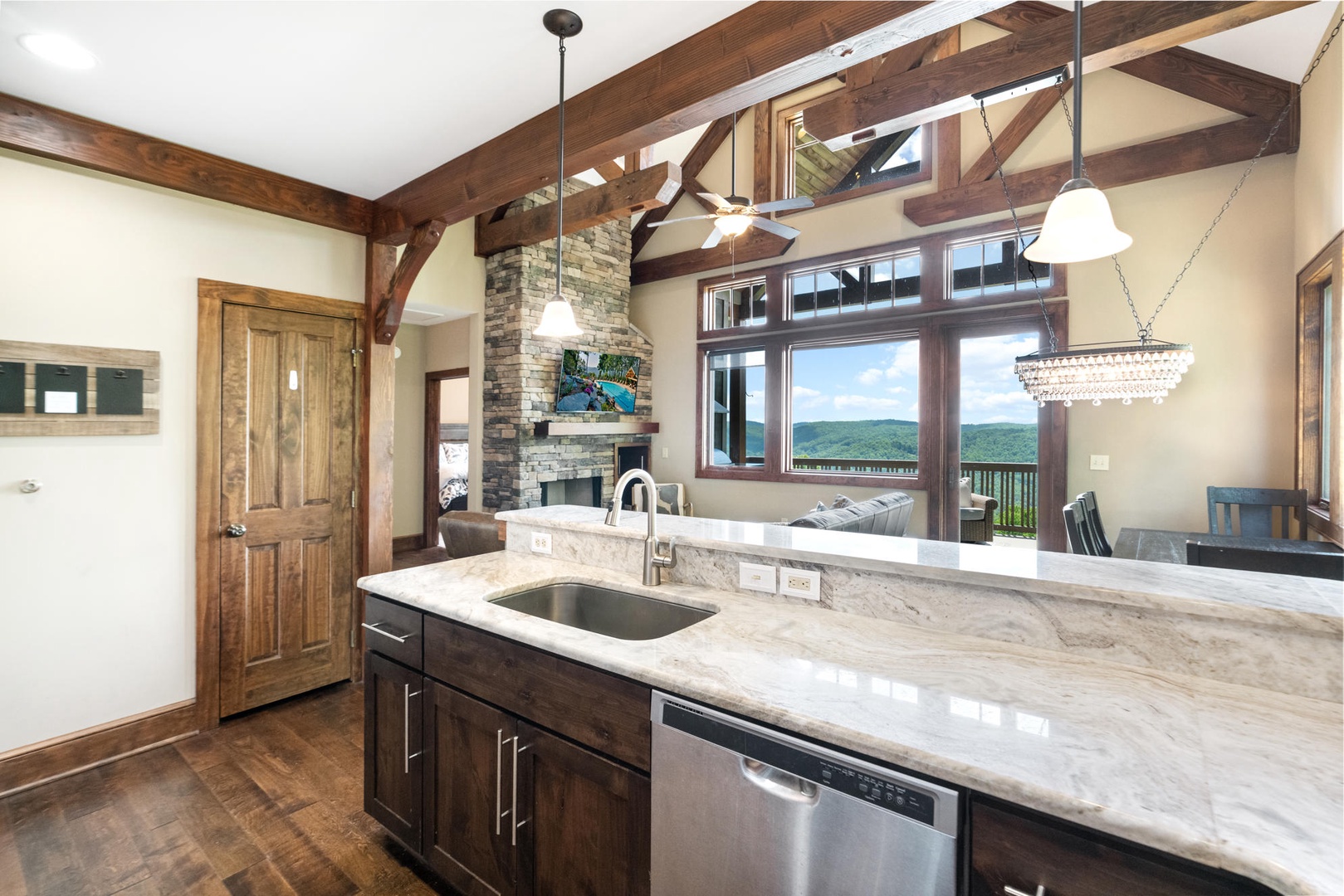 Kitchen---Open Floor Plan, Mountain View