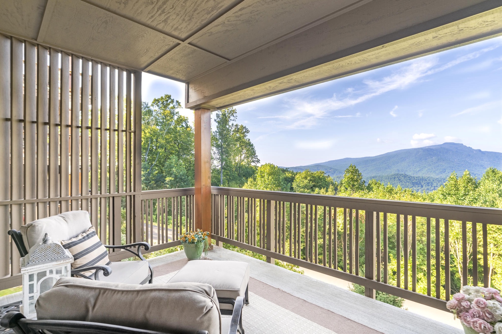 Outdoor Seating and Mountain View