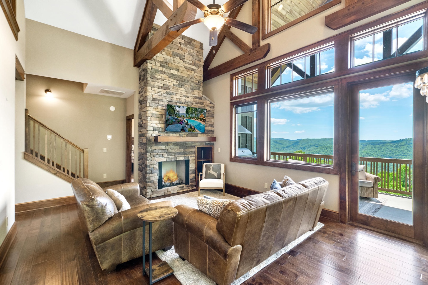 Living Room---Open Floor Plan, Mountain View
