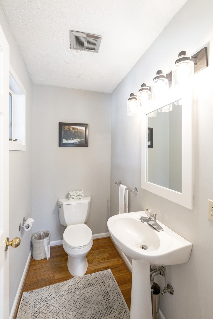Half Bathroom---Main Floor, located off Kitchen
