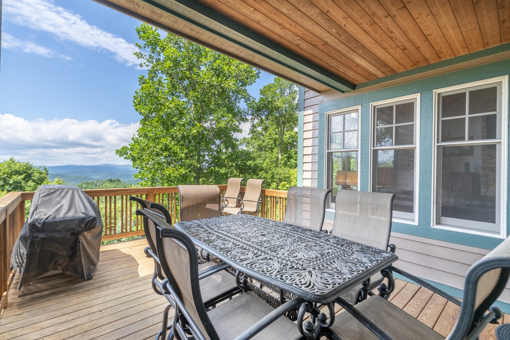 Main Floor Deck with Outdoor Seating, Mountain View