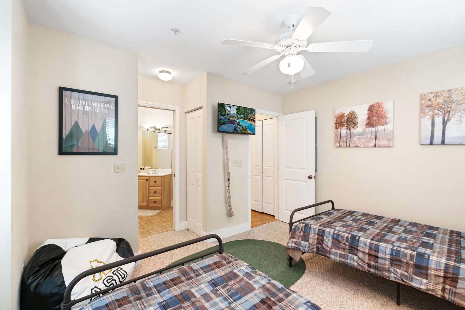 Guest Bedroom---Two Twins, TV