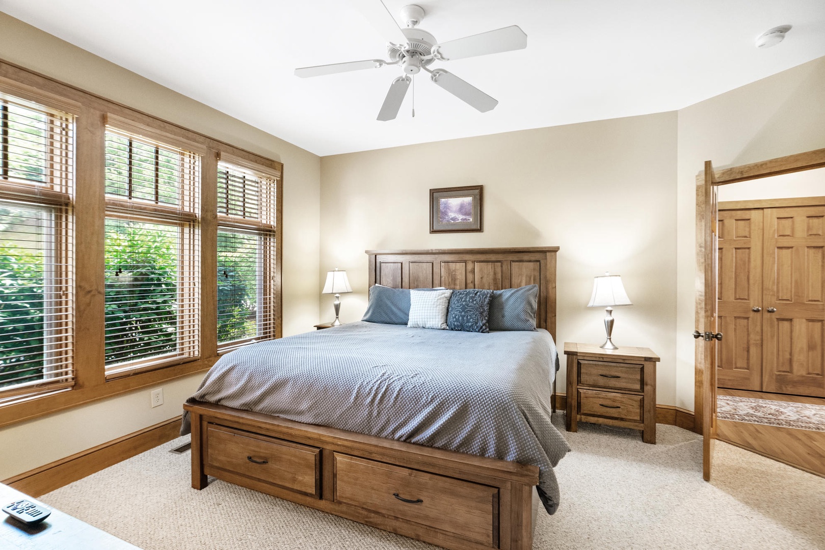 Primary Bedroom---King Size Bed, Mountain View