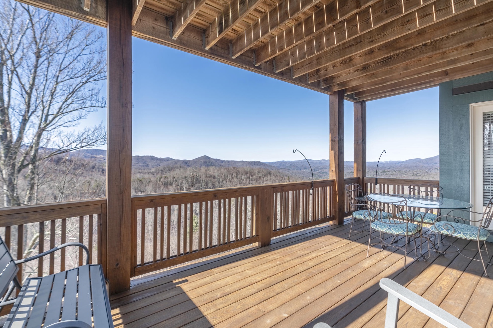 Deck Area--- Winter Mountain View