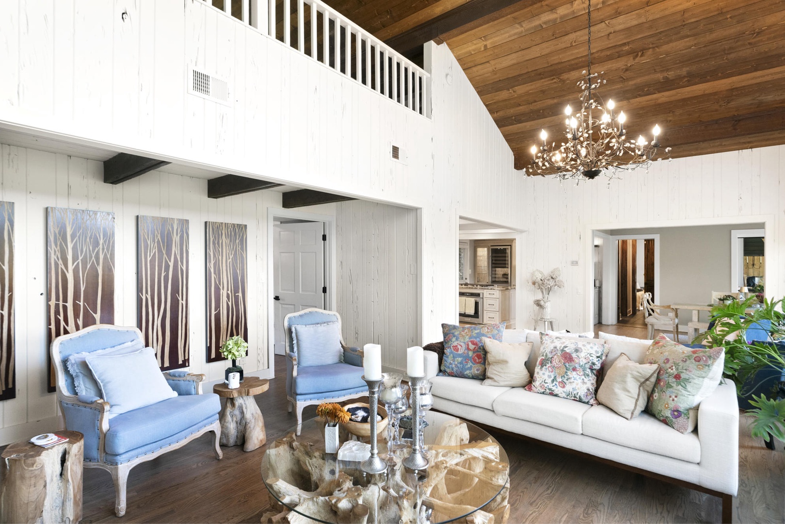 Living Room---Open Floor Space, Seating, Fireplace