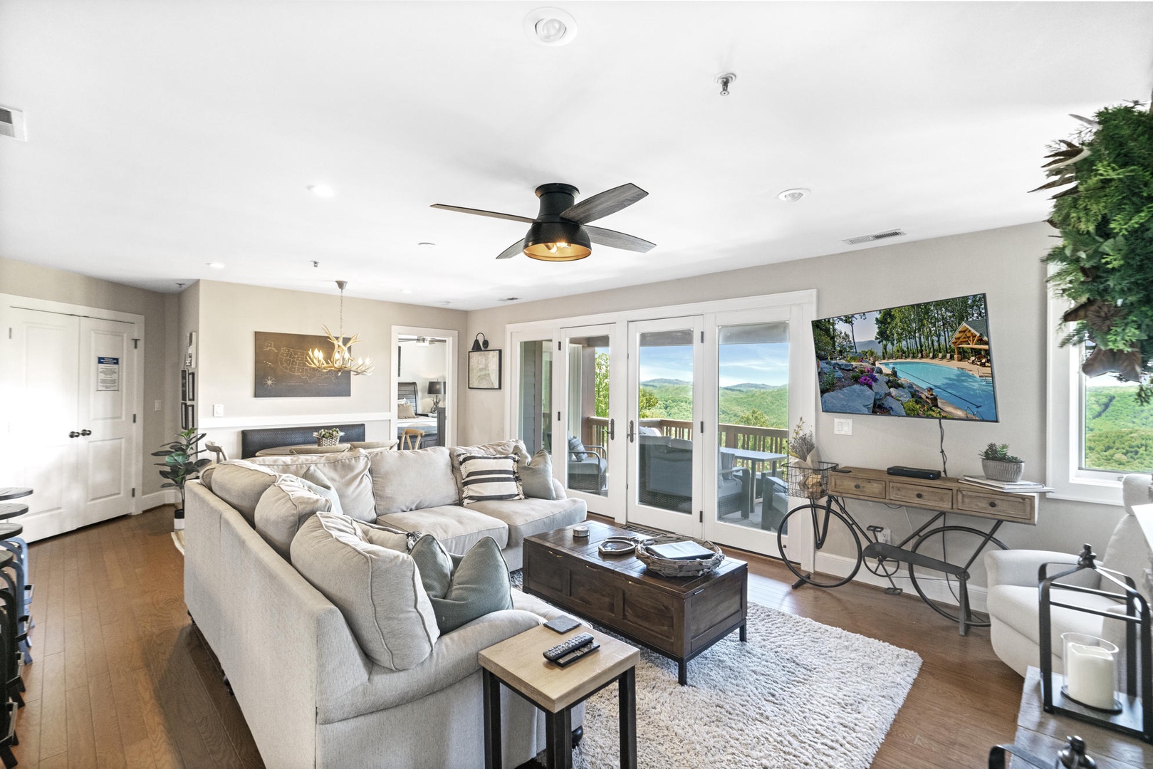Living Room---Mountain View, TV, Comfy Seating