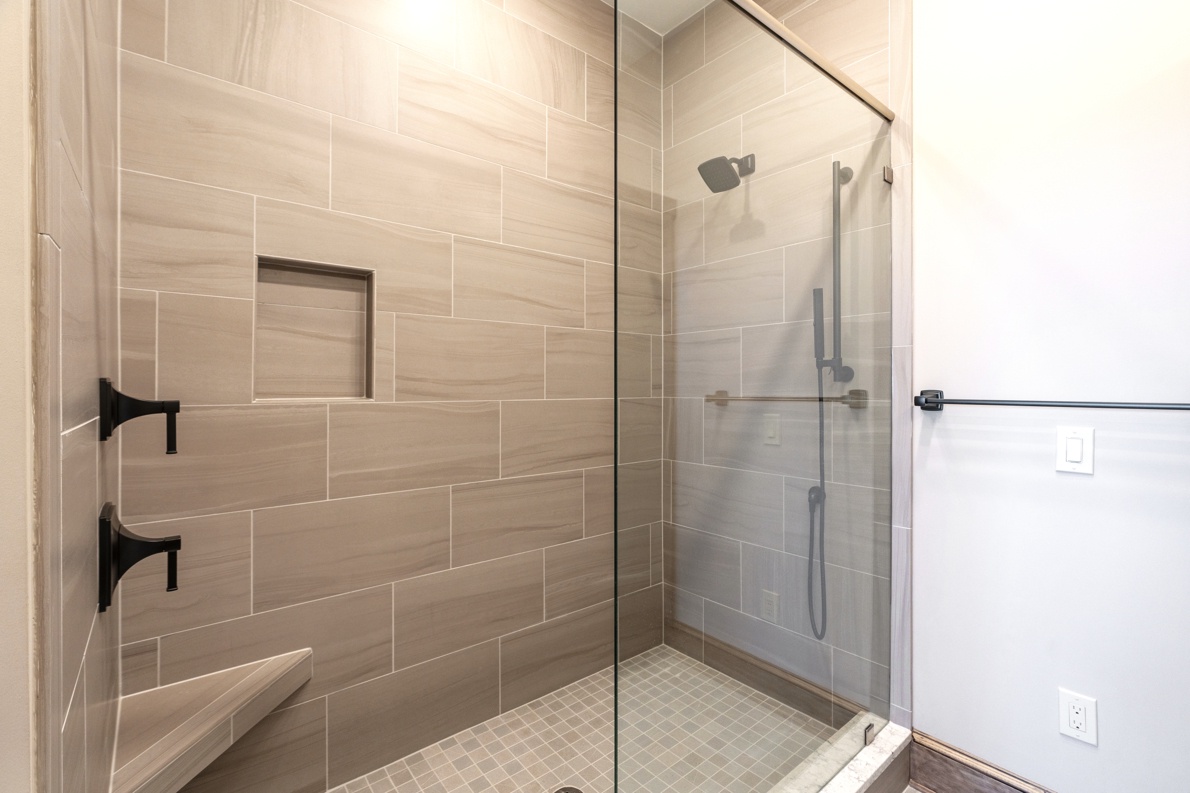 Primary Bathroom--- Large Tile Shower