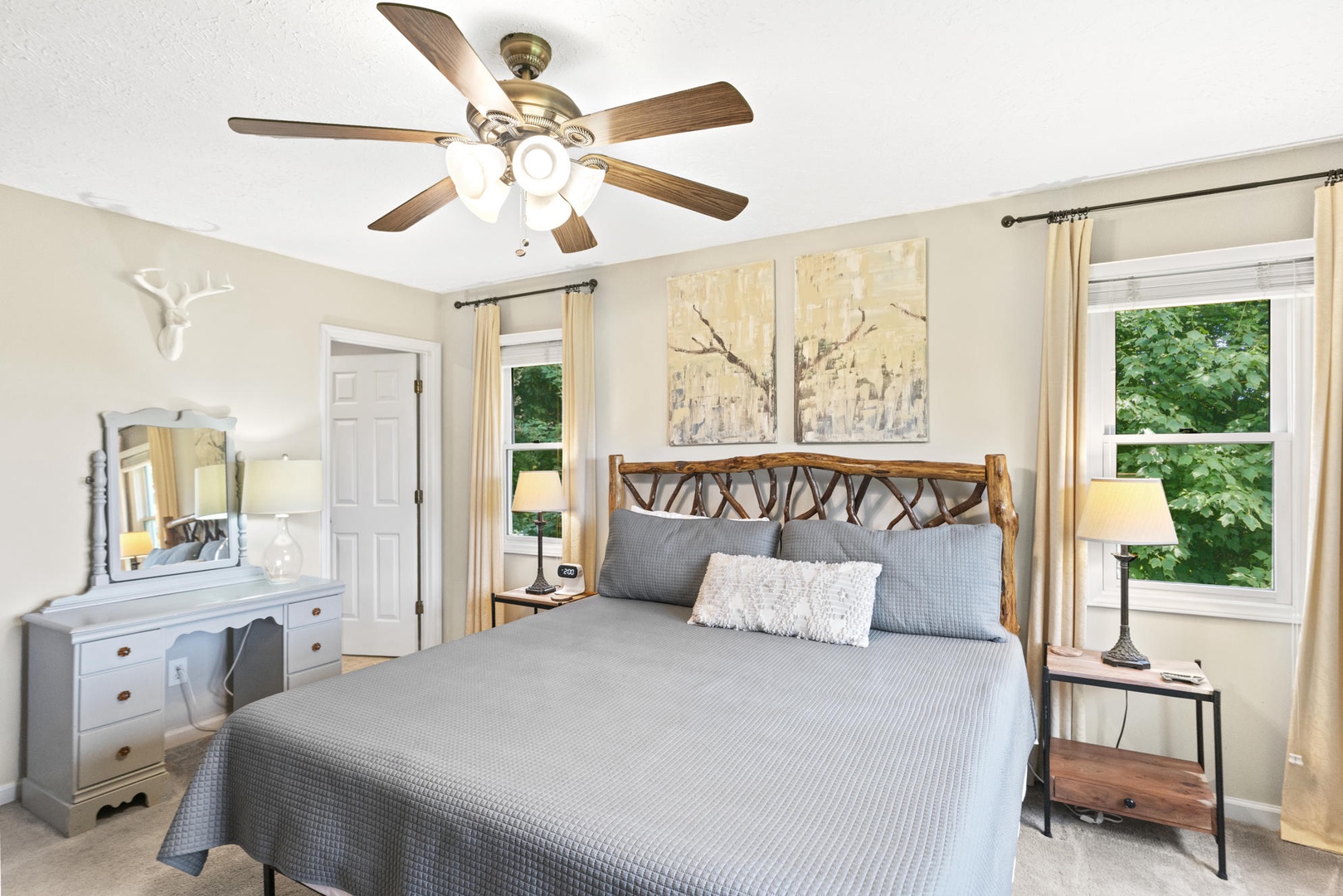 Primary Bedroom---King Size Bed