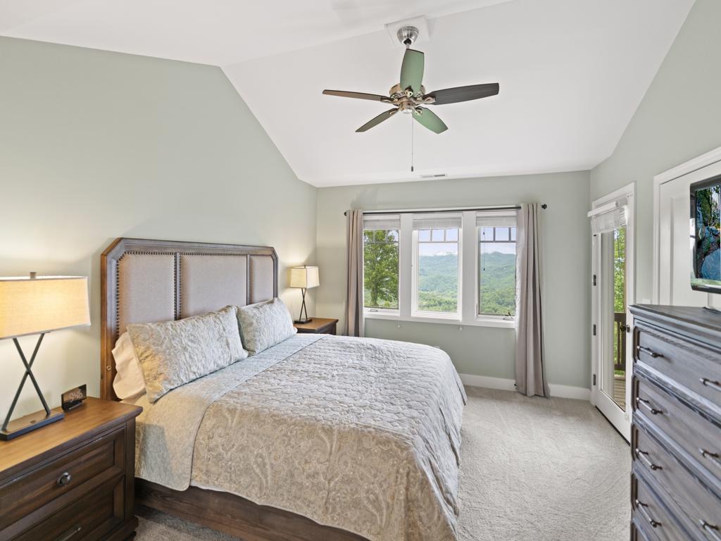 Primary Bedroom---King Size Bed, Mountain View
