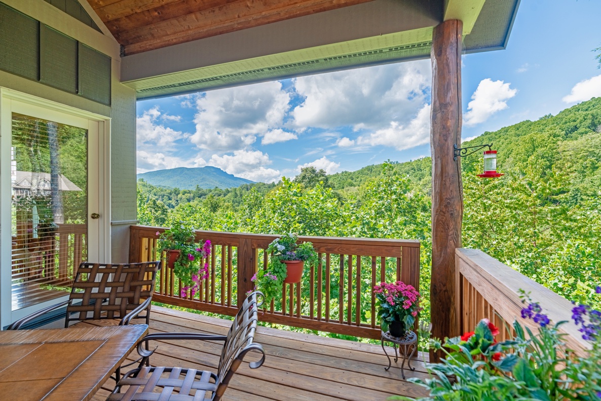 Deck Area--- Grandfather Mountain View