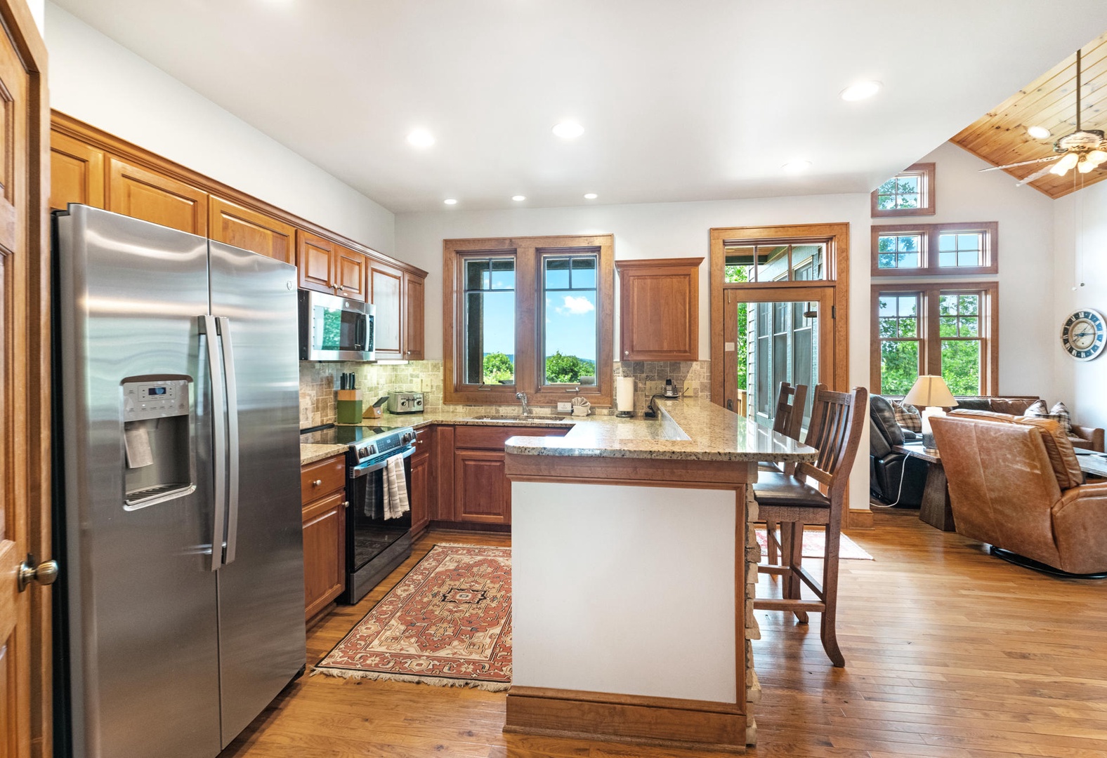 Kitchen---Granite Counter-tops, Stainless Steel