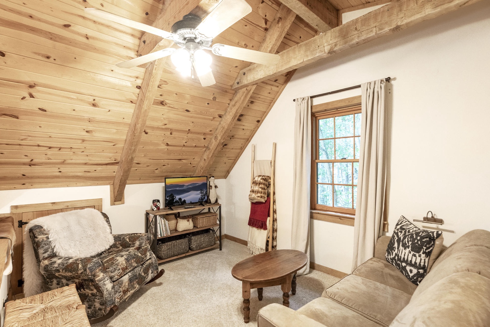 Loft Area---Living Space, Television, Queen Sleeper Sofa, Upstairs