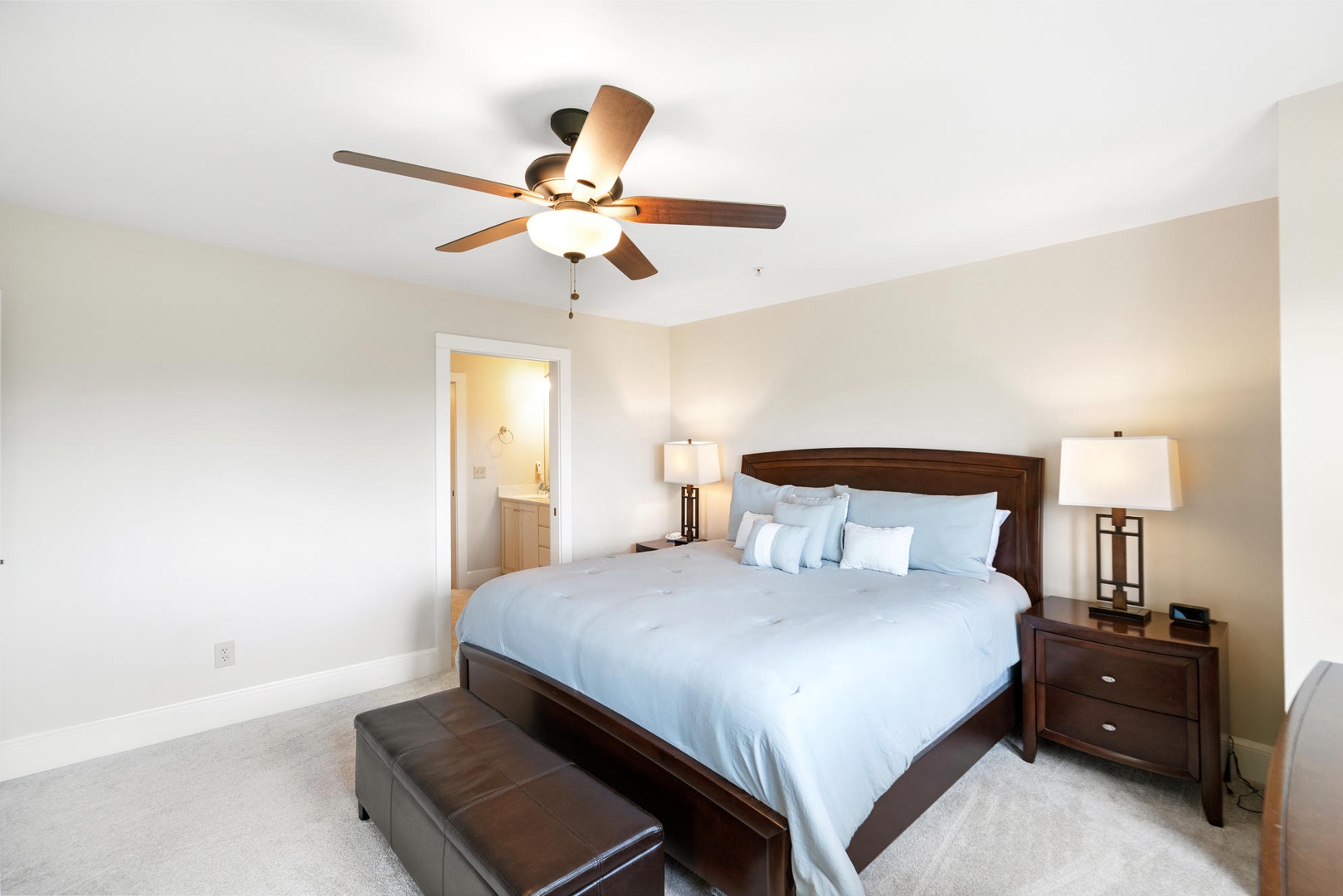 Primary Bedroom---King Size Bed