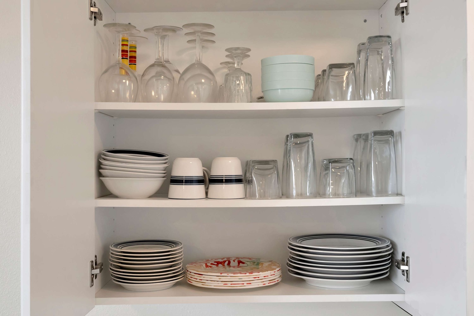 Your kitchen comes stocked with all the dishes, glassware, and essentials you need for preparing meals and entertaining during your stay.