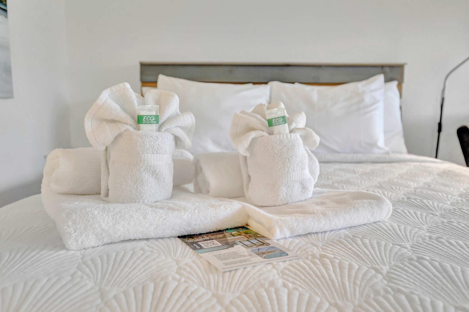 Step into your peaceful retreat where plush linens and freshly folded towels await. You'll love settling into this thoughtfully prepared bedroom after a day of adventure.