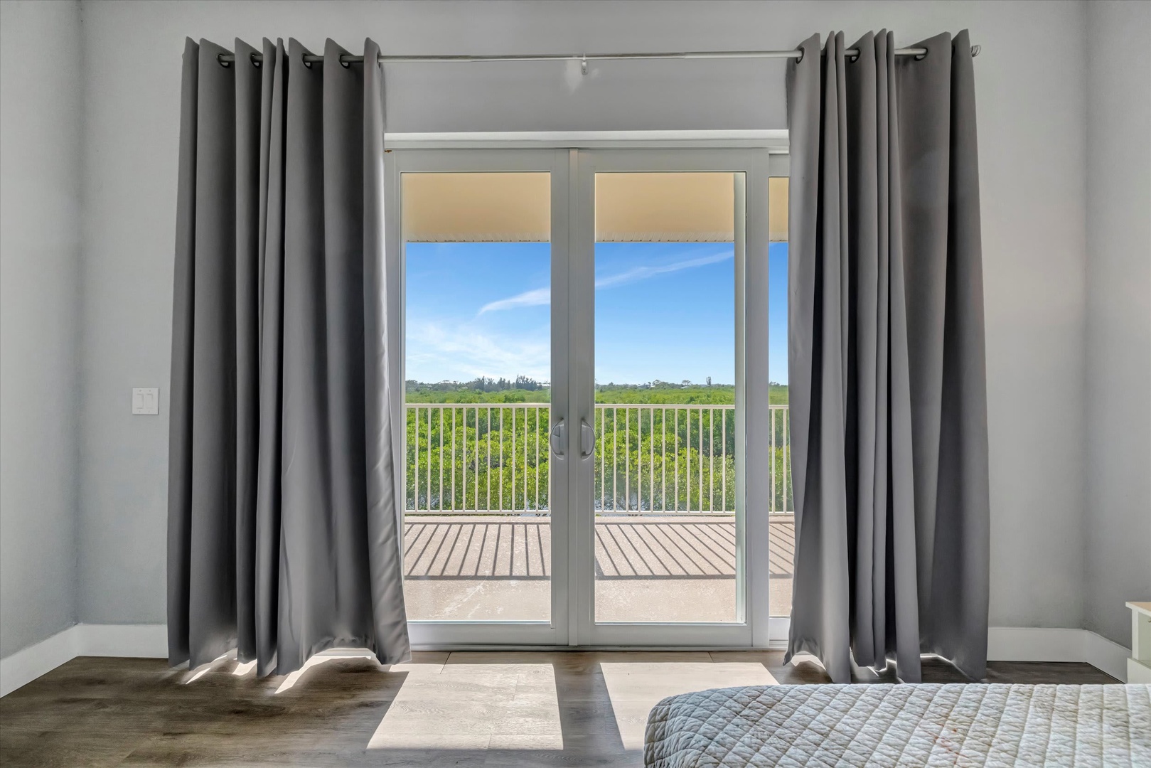 Wake up to peaceful green fields stretching beyond your private balcony. Draw back the curtains and step outside for your morning coffee with endless views.