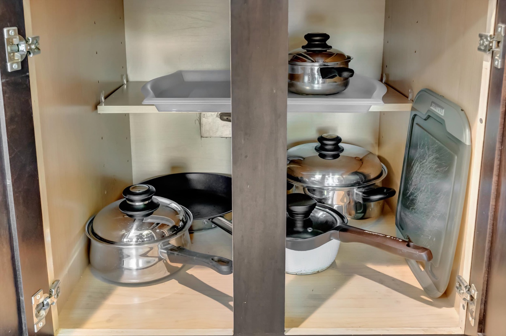 Your kitchen comes equipped with quality cookware and plenty of storage, so you can prepare meals just the way you like them during your stay.