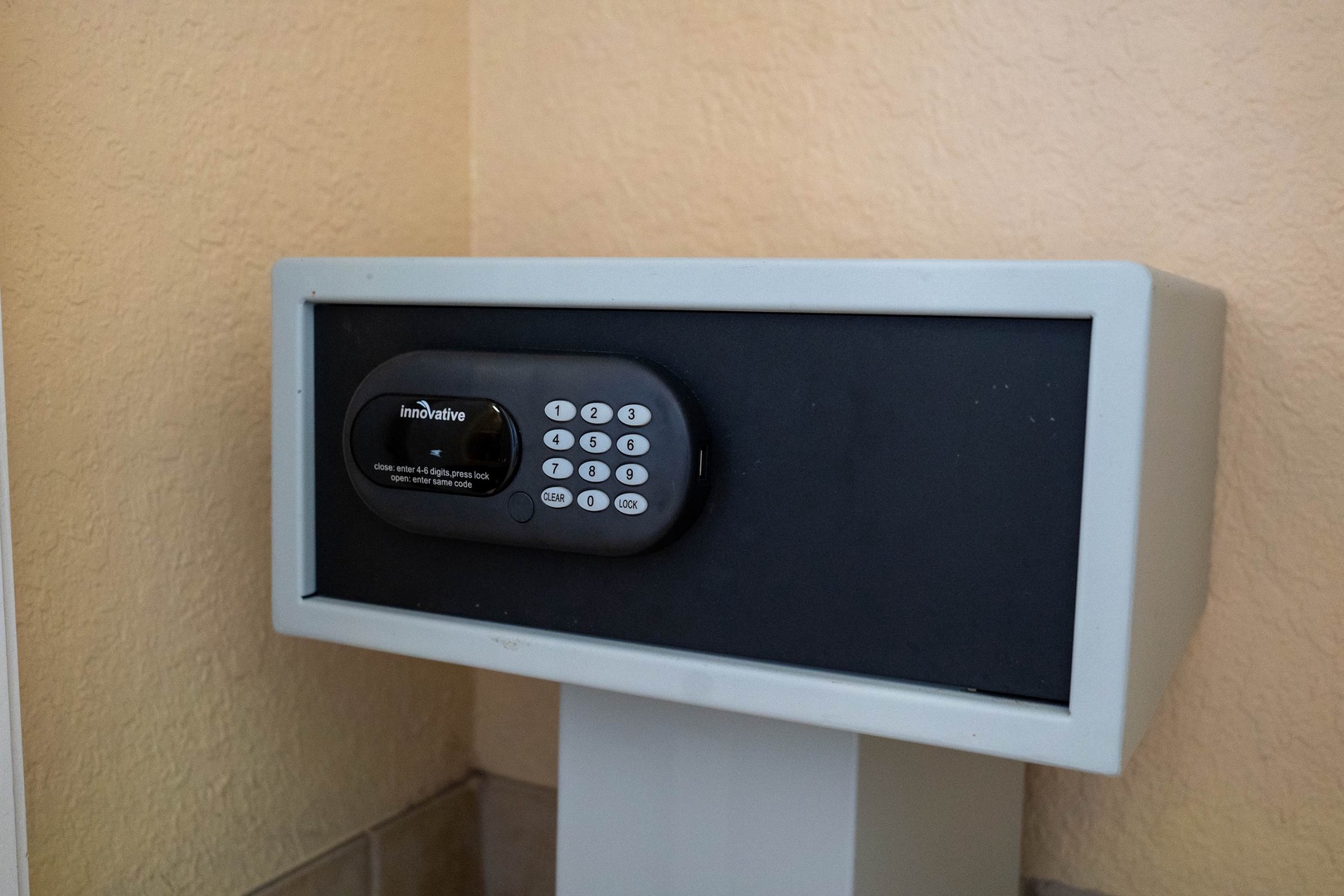 Your valuables are securely stored in this in-room safe, giving you peace of mind throughout your stay.