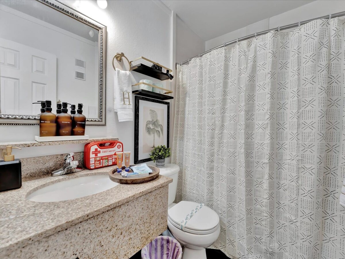Refresh and recharge in your private bathroom, where spa-like touches and thoughtful details create a serene escape after your day's adventures.