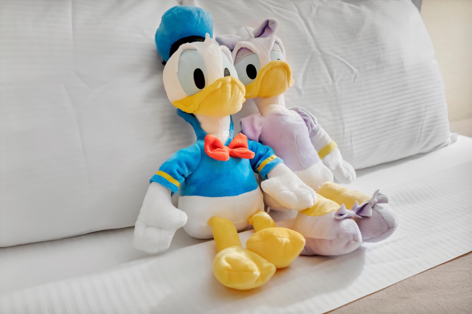 Your little ones will love these adorable plush companions waiting on your bed—a sweet welcome that makes the room feel magical from the moment you arrive.