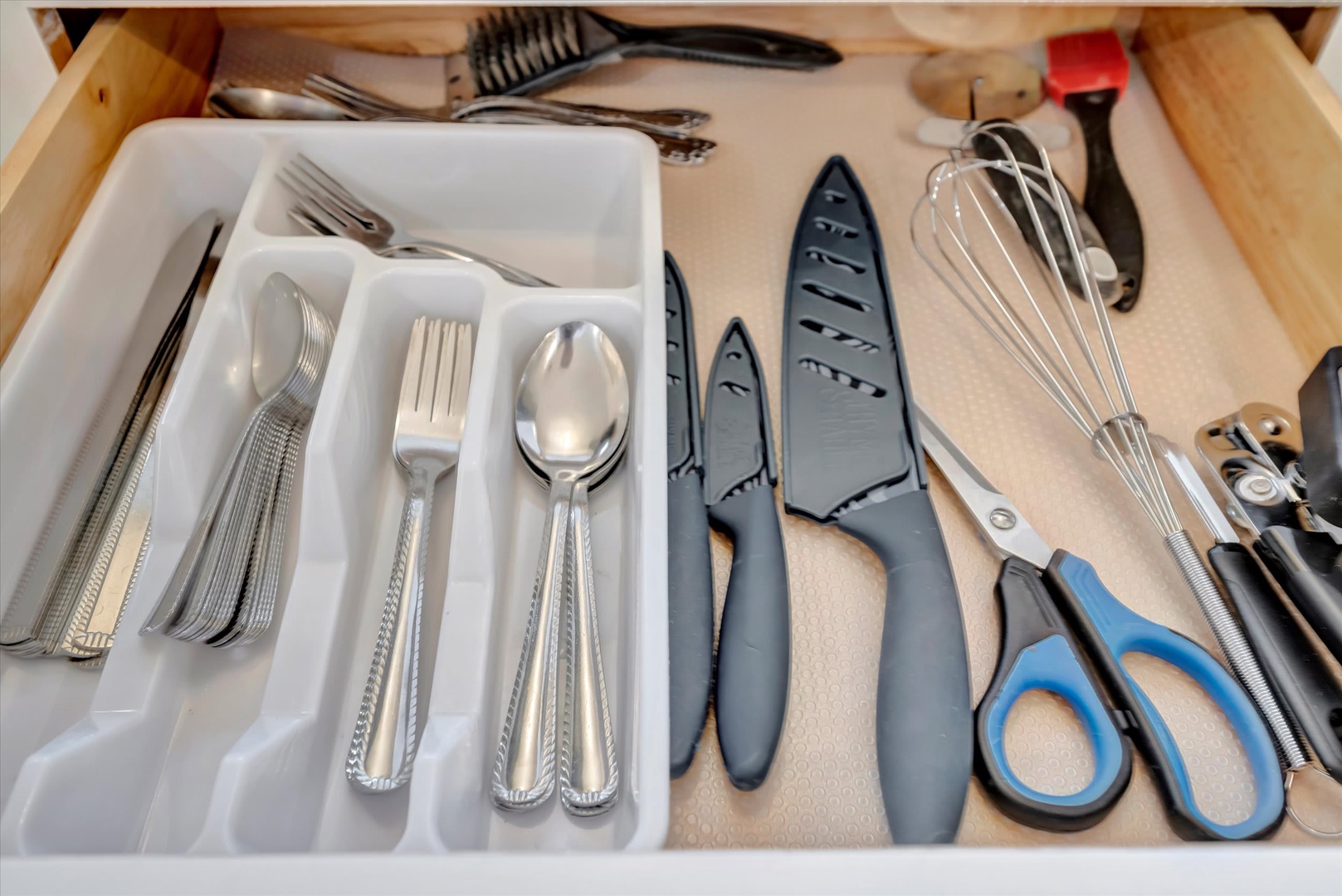 Your kitchen drawer is fully stocked with quality utensils and cooking tools—everything you need to prepare meals just the way you like them.