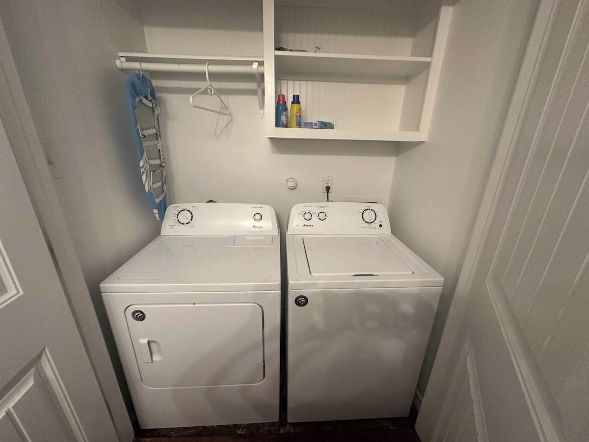Your own full-size washer and dryer make packing light a breeze—just toss in a load and enjoy the convenience of in-unit laundry during your stay.