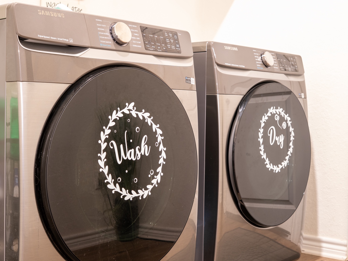 Keep your clothes fresh during your stay with this convenient in-unit washer and dryer—no need to pack extra outfits or worry about finding a laundromat.