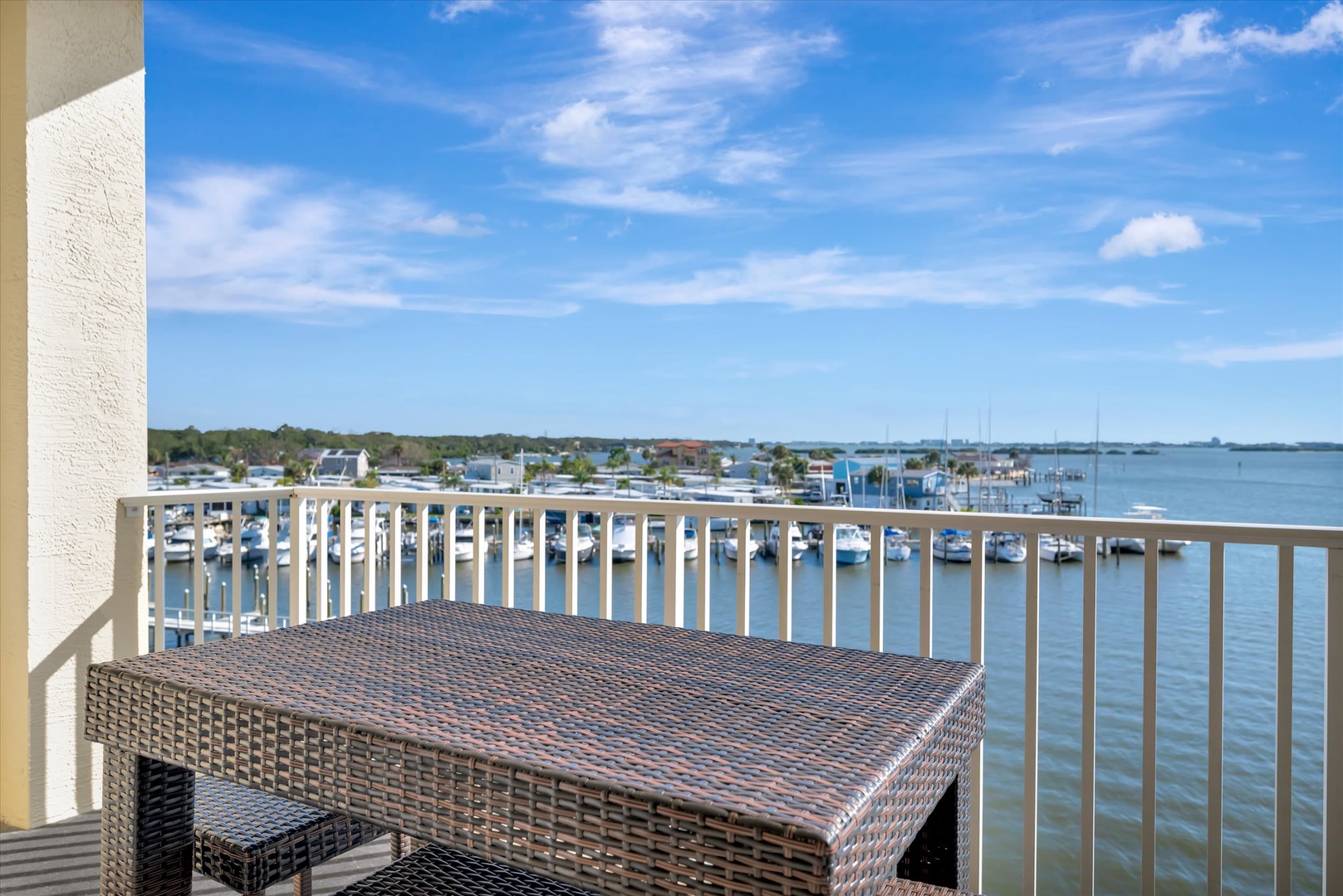 Step onto your private balcony and take in the stunning marina views stretching before you. Watch boats glide by as you sip your morning coffee at your own outdoor table.