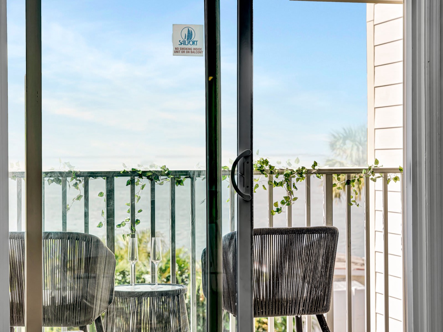 Step out onto your private balcony, where morning coffee or evening wine meets sea breezes and stunning water views. A peaceful retreat to unwind and soak in the coastal beauty.