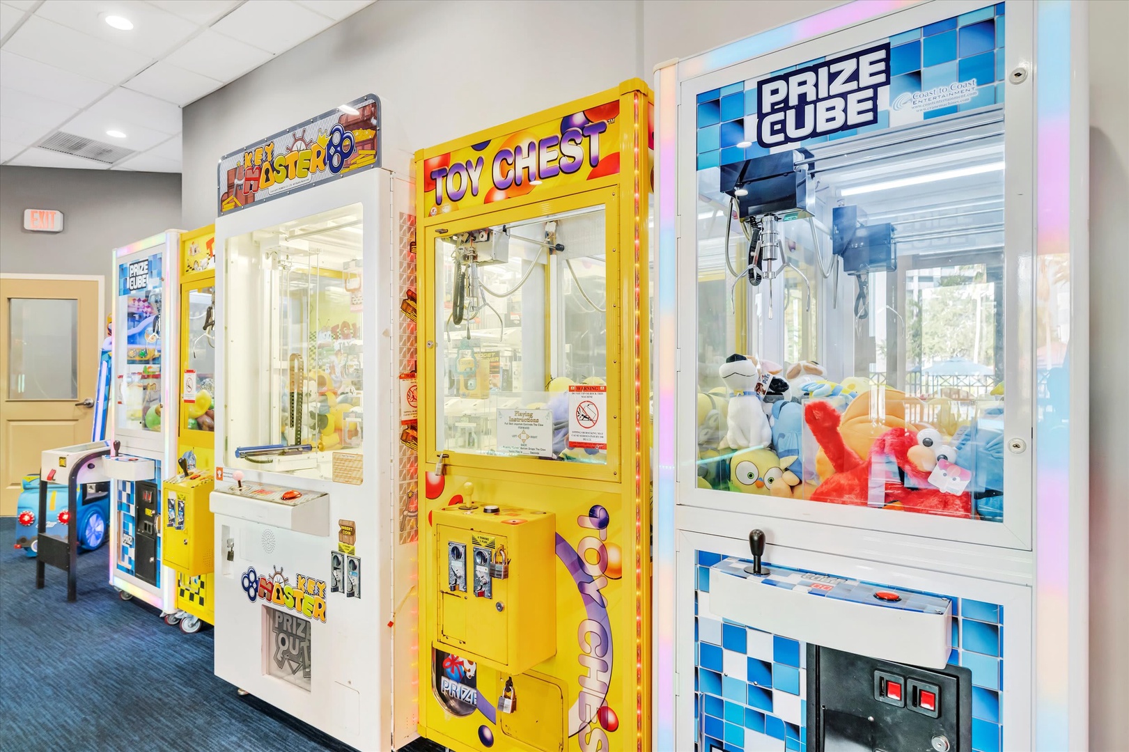 Challenge yourself at the classic arcade games and try your luck at the claw machines, or gather the family for friendly competition in this fun-filled game room.