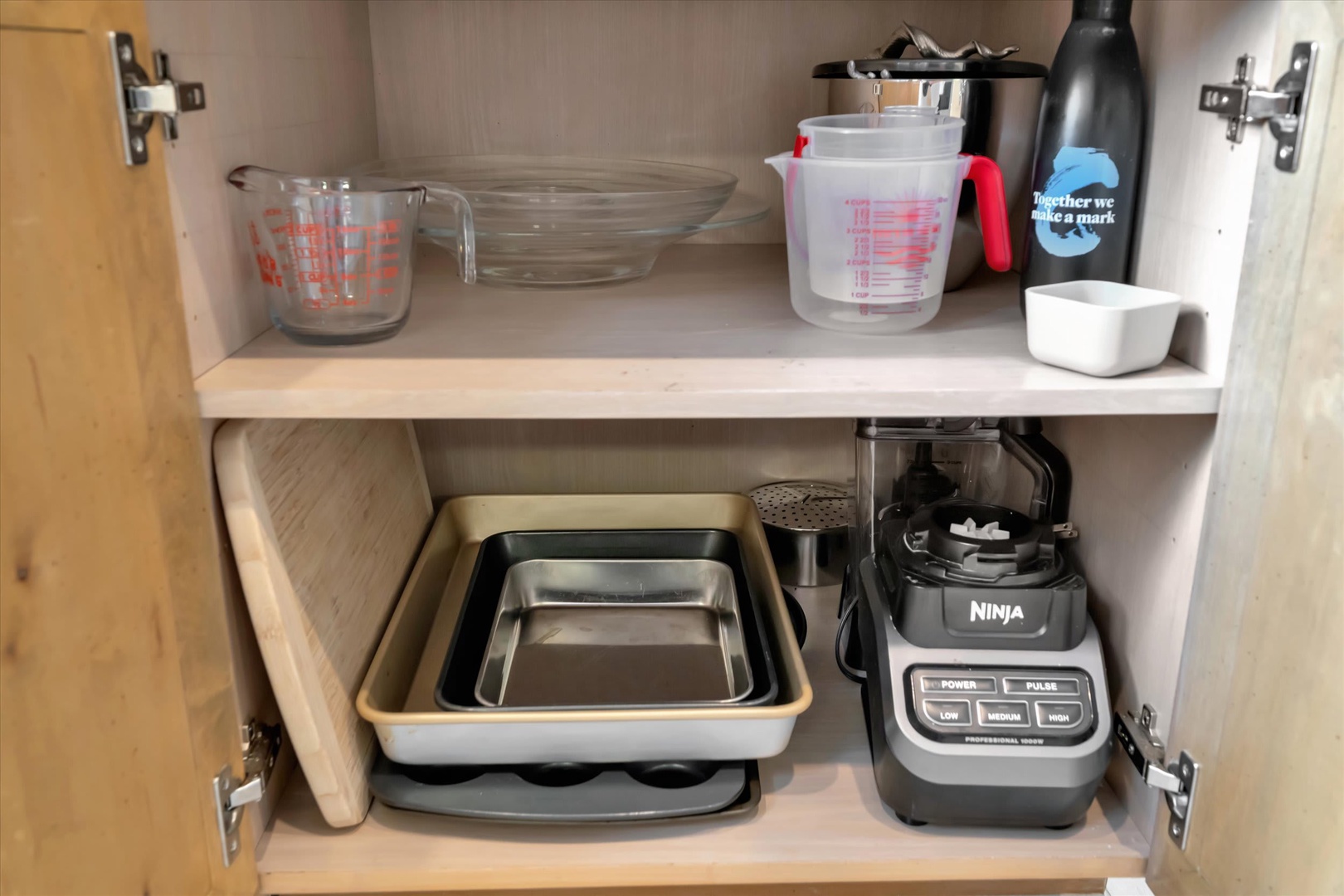 Your kitchen comes fully stocked with everything you need to create meals just like home—from baking essentials to a professional blender for your morning smoothies.