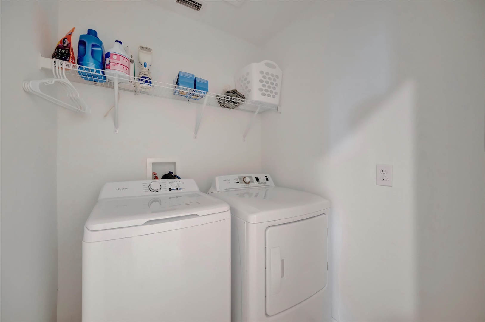 You'll have everything you need for a comfortable stay with your own in-unit washer and dryer, stocked with complimentary detergent and supplies.