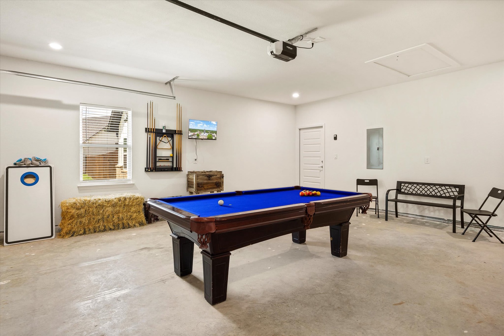 Challenge friends to a friendly game in your private game room, complete with a full-size billiard table and plenty of space to unwind after a day of adventure.